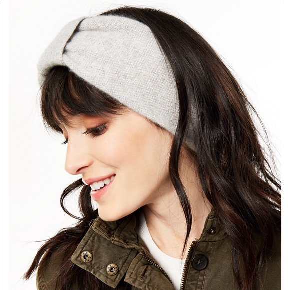 Black Charter Club Cashmere  Earwarmer Headband - Picture 5 of 7